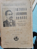 1931 ISTORIA LITERATURII ROMANE CLASA VII-A - GH. NEDIOGLU autograf