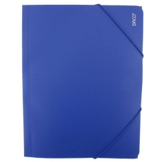 Mapa Plastic cu Elastic A4 DACO, 500 MIC, Albastra, Mape din Plastic, Mape pentru Acte, Dosar Documente, Dosar Acte, Dosar cu Elastic, Mapa cu Elastic foto