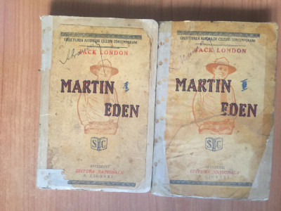 h7a Martin Eden - Jack London (2 volume vechi) foto