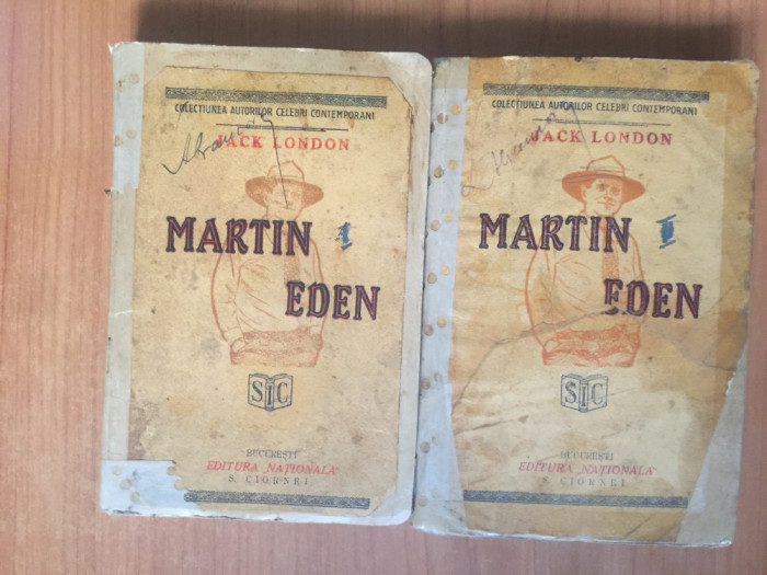 h7a Martin Eden - Jack London (2 volume vechi)