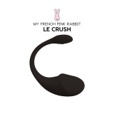 Cumpara ieftin Stimulator LE CRUSH NOIR, control prin aplicatie, cu 10 functii de vibratie, rezistent la apa, pentru stimularea clitorisului si punctului G, negru