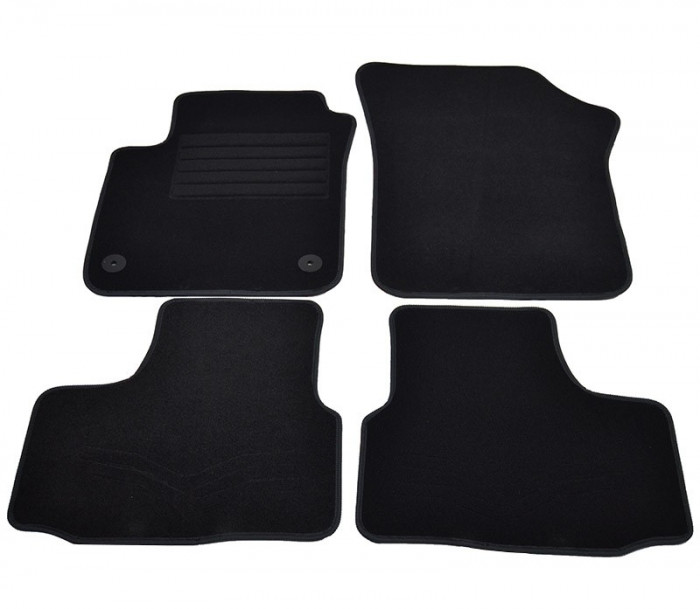 Covorase mocheta Skoda Vw Up! Skoda Citigo Seat MII 2012- Negru, set de 4 bucati AutoDrive ProParts