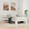 vidaXL Cadru de pat cu headboard Alb 100 x 200 cm Lemn masiv de pin