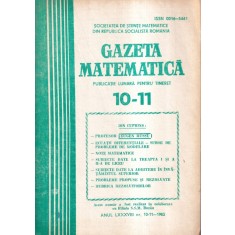 Gazeta matematica, nr. 10-11, 1983