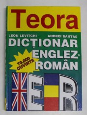 DICTIONAR ENGLEZ - ROMAN de LEON LEVITCHI, ANDREI BANTAS 1998 , COTOR UZAT