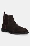 Gant botine din piele &icirc;ntoarsă Bidford culoarea maro, 31653144