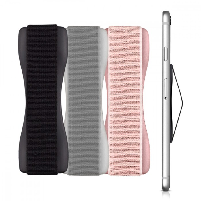 Set 3 Suporti tip inel pentru telefon, Kwmobile, Multicolor, Plastic, 43997.01