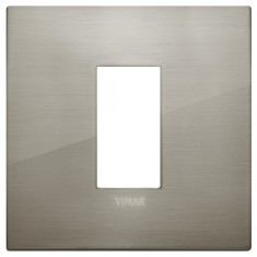 Rama Ornament 1M pentru doza de 2M metal Vimar Arke inox periat 19641.08