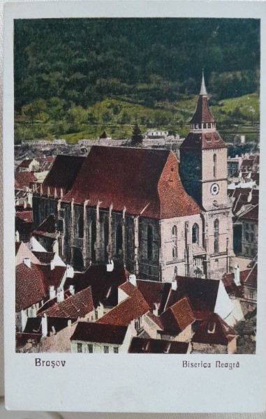 Carte postala, Bisericas Neagra, 1930