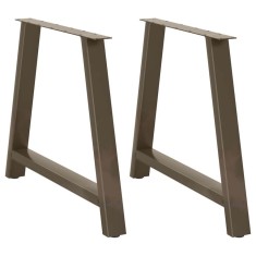 vidaXL Picioare de masă &icirc;n formă de A, 2 buc., 90x(72-73) cm, oțel