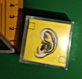 Cub din setul Marvin Magic &ndash; Trucuri miraculoase de citire a g&acirc;ndurilor Miraculous Mind-reading Tricks. 3.3/3.3 cm plexiglas organe față chiromanție