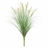 Planta artificiala coada vulpii 100 cm cu 12 spice decorative, verde