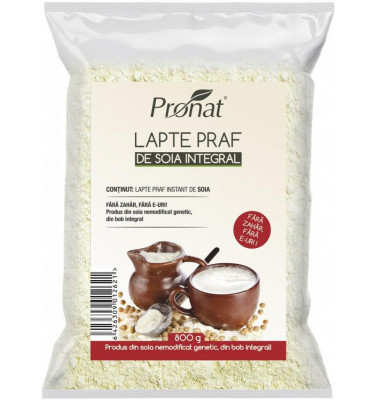 Lapte Praf Instant de Soia 800 grame Pronat foto