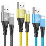 Pachet cabluri YoSou 3x USB Micro, 3 culori, lungime 2Metri