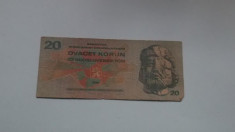 Cehoslovacia 20 coroane 1970 foto