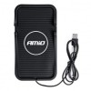 Incarcator Wireless Telefon 15W AMiO 3A QC, Incarcare Rapida, USB-A, Cablu 1m, Negru, Suport Silicon, Compatibil Qi