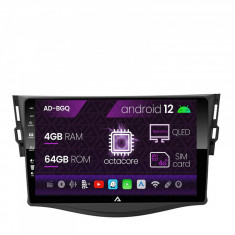 Navigatie Toyota RAV4 (2006-2013), Android 12, Q-Octacore 4GB RAM + 64GB ROM, 9 Inch - AD-BGQ9004+AD-BGRKIT096