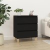 VidaXL Servantă, negru, 60x35x70 cm, lemn prelucrat