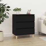 VidaXL Servantă, negru, 60x35x70 cm, lemn prelucrat