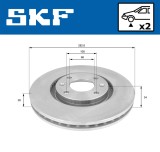 SKF VKBD 80002 V2 Disc frana