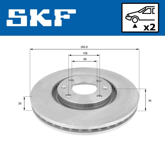 SKF VKBD 80002 V2 Disc frana