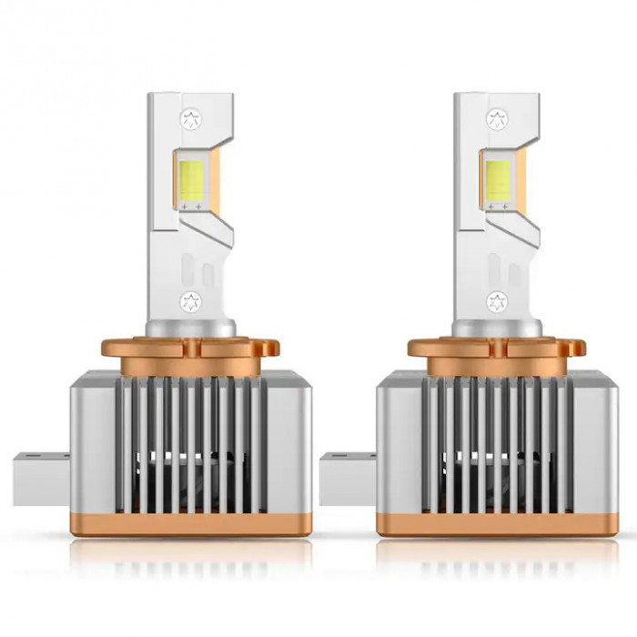 Set de 2 becuri led Xentech Light D-series conversie HID/LED pipa dubla de cupru 55W - D1