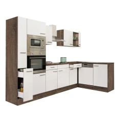 Leziter Unitate de bucatarie de colt Yorki 310 cu cuptor si cuptor cu microunde Mobalis Homvera