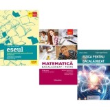 Pachet Bacalaureat 2026. Eseul. Literatura Romana. Pregatire individuala pentru proba scrisa, Matematica M1. Teste si Fizica - Liliana Paicu, Rodica M