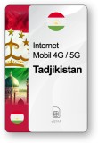 ESIM Internet Tadjikistan, valabil 30 zile, trafic 5 GB