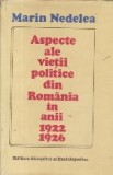 Aspecte ale vietii politice din Romania in anii 1922-1926. Politica Guvernului Liberal. Regrupari in randul partidelor burgheze
