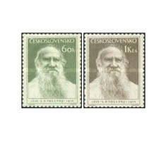 Cehoslovacia 1953 - aniversarea lui Tolstoi - scriitor, serie neuzata