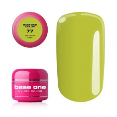 Gel UV Silcare Base One Color - Medium Lime 77, 5g