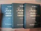 ISTORIA MUZICII UNIVERSALE de R.I. GRUBER, VOL I-II, 1963