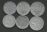 MOLDOVA SET / LOT 3 buc 5 BANI + 10 BANI + 25 BANI 2005 , VF, Europa, Aluminiu