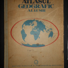 Mircea Peaha - Atlasul Geografic al lumii (1990, editie cartonata, usor uzat)