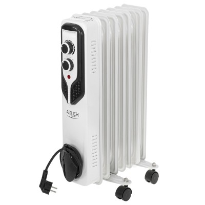 Radiator ulei Adler, 1500 W, 7 elementi, 3 trepte putere, roti deplasare usoara foto
