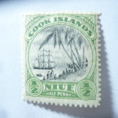 Timbru Niue dependenta Australia 1932 , 1/2p
