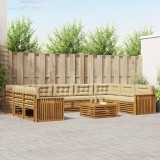 Cumpara ieftin Set de canapele de exterior 10 buc. 9-Locuri Natural si Bej