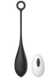 Ou Vibrator Belle Love Egg, 10 Moduri Vibratii, Remote Control, Silicon, USB, Negru, 20.4 cm, Mokko Toys, Velvet Obsession