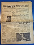 ziarul sportul popular 5 mai 1966 - gimnastica,fotbal,ciclism,popice