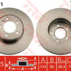 Disc frana BMW Seria 5 (E60) (2003 - 2010) TRW DF4361