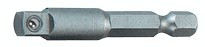 Adaptor de la 1/4 hex la 1/4 patrat 50 mm TOPMASTER