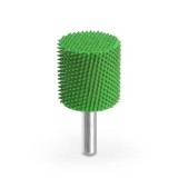 Biax sculptura lemn SABURR cilindric cap plat cu fata activa 25,4 mm X 25,4mm, Granulatie Saburr ASPRA - VERDE