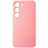 Husa tip capac spate silicon TPU Matte roz deschis pentru Samsung Galaxy S23 5G