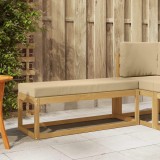 vidaXL Bancă de exterior Alb 115 x 43 x 45 cm Lemn Solid de Acacia 901677