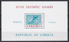 Liberia 1964 - Jocurile Olimpice - Tokyo, PA, MNH