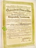 B324-I-Banca Phonix Viena Austria 1918. Asigurari- Obligatiuni de razboi.