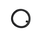 Husa volan piele cu gaurele marimea M neagra cusatura albastra Cod: 1319