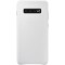 Husa Capac Spate Piele Alb SAMSUNG Galaxy S10 Plus