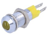 Lampă de control LED galbenă 12-14V &Oslash;8.2mm IP40